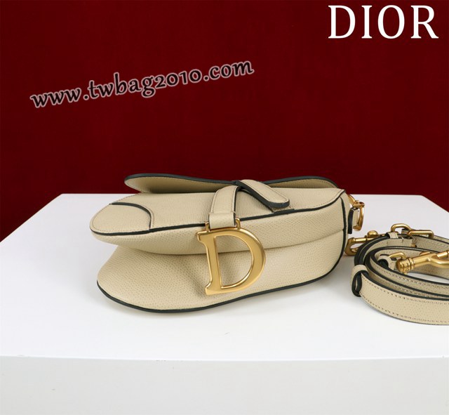 Dior专柜新款迪奥高仿原单长肩带大小号牛皮马鞍包手拎斜挎包 djfk1816